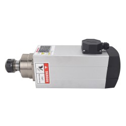 6,0KW Luftgekühlter Quadratischer AC-Spindelmotor GDZ120×103-6.0C4 380V 18000U/min 300Hz ER32 Spannzange
