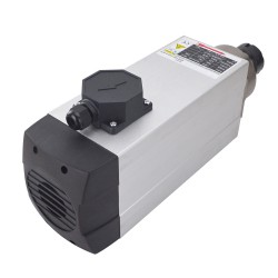 6,0KW Luftgekühlter Quadratischer AC-Spindelmotor GDZ120×103-6.0C4 380V 18000U/min 300Hz ER32 Spannzange