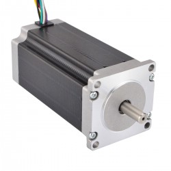 Nema 23 Doppelwellen Schrittmotor 23HS45-3008D Unipolar/Bipolar 1,8 Grad 2,5Nm 8 Drähte