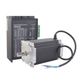 Nema 34 Schrittmotor + Schrittmotorsteuerung Kit 1-DM860S-34HS59 12,0Nm 1 Achsen CNC Controller Kit
