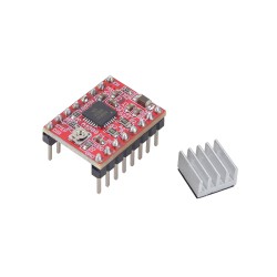 5 Teile/paket A4988 Schrittmotor Treiber Modul mit Kühlkörper für 3d Drucker Reprap