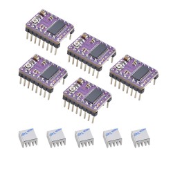 5 Teile/paket DRV8825 Schrittmotor Treiber Modul mit Kühlkörper für 3d Drucker Reprap