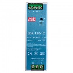 MeanWell EDR-120-12 Hutschienen Netzteil 12V 120W 10A