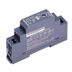 MeanWell HDR-15-12 Ultraschlanke Stufenform Hutschienen Netzteil 12V 15W 1,25A