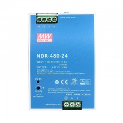Meanwell NDR-480-24 Hutschienen Netzteil 24V 20A 480W