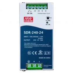 Meanwell SDR-240-24 Hutschienen Netzteil 24V 10A 240W mit PFC-Funktion