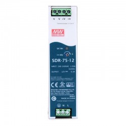 Meanwell SDR-75-12 Hutschienen Netzteil 12V 6,3A 75,6W