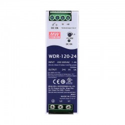 Meanwell WDR-120-24 Hutschienen Netzteil 24V 5A 120W