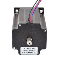 Nema 24 Doppelwellen Schrittmotor 24HS34-3504D 3,85V 3,1Nm 4 Drähte
