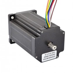 Nema 24 Doppelwellen Schrittmotor 24HS39-3008D Unipolar/Bipolar 4Nm 8 Drähte