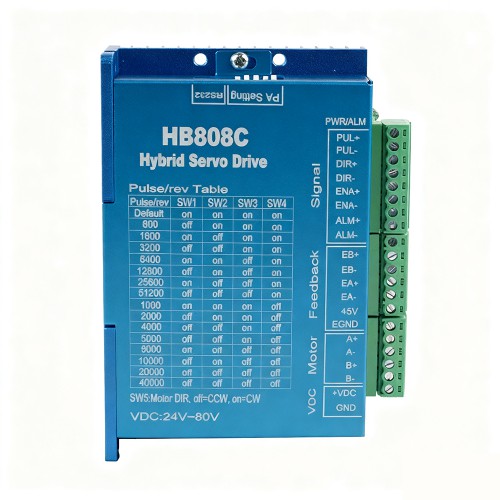 Closed Loop Schrittmotor Treiber HB808C,2-phasig, AC18-80V, für Nema 17/23/24 Motoren