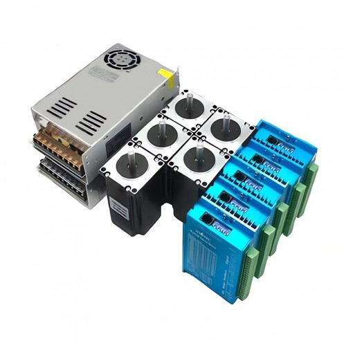 5-Achsen Closed Loop Schrittmotor Kit mit Nema 23 Motor, Schrittmotor Treiber und Netzteil