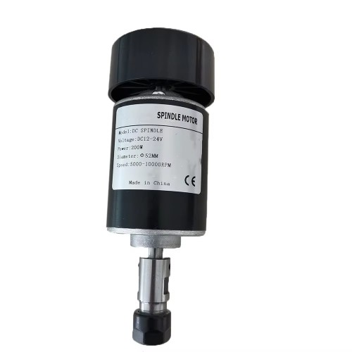 Chinaspindel CNC Luftgekühlt OSP001714 12V/24V 200W 10000 U/min ER11/ER16 Spannzange für kleine Graviermaschinen