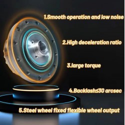 ZXS-Serie wellgetriebe (cup-type), übersetzungsverhältnis 30:1/50:1/80:1/100:1/120:1, 30 bogensekunden