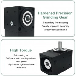 Nema 17 winkelgetriebe 90 grad, 90°-Kommutator, Übersetzung 2:1/3:1/5:1 für Nema 17 Schrittmotor