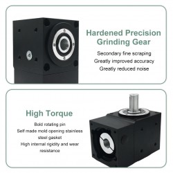 Nema 34 winkelgetriebe 90 grad, Übersetzung 2:1/3:1/5:1 für NEMA 34 Schrittmotor/80-mm-Servomotor