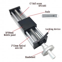 Manuelle Linearführung GGP5080 Linearaktuatoren Kugelgewindetrieb CNC Bewegungsmodul mit Handrad