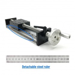 Manueller Lineartisch SXG5080 Manueller Kugelgewindetrieb mit Doppelführung und Handrad