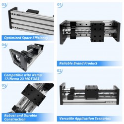 CNC-Lineartisch mit Kugelgewindetrieb und Doppelführungen / Motorisierter Lineartisch mit Motor und Treiber