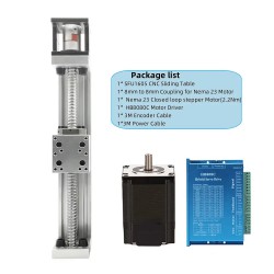 Kugelgewindetrieb Linearführungstisch DXG-YR60 CNC Lineartisch Kit mit Nema 23-Schrittmotor (geschlossener Regelkreis) und Treiber Kit