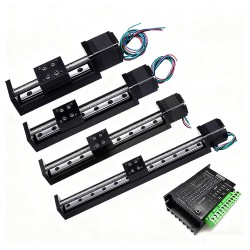 Mini Motorisierter Lineartisch OSP001602 CNC Schlitten mit Neme 11 Schrittmotor & TB6600 Treiberkit