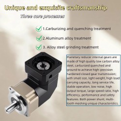 PLMG042 Serie NEMA 17 Winkelplanetengetriebe, Übersetzung 3:1 - 100:1 für Nema 17 Schrittmotor / 40-mm-Servomotor