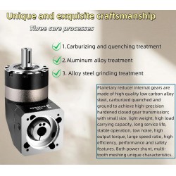 PVE090 Serie Nema 34 Winkel-Planetengetriebe, Übersetzung 3:1 - 100:1 für NEMA34 86mm Motor / 80mm Servomotor