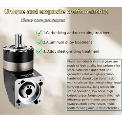 PVE120-Serie, 90°-Winkelplanetengetriebe, Übersetzung 3:1 – 100:1, für 110-mm-/130-mm-Servomotoren, 19/22/24-mm-Eingangsbuchse