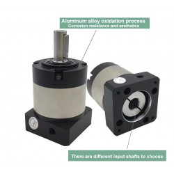 PLE060-Serie Nema 23 Planetengetriebe, untersetzung 3:1 - 100:1 für NEMA23 Schrittmotor / 200W 400W 60mm AC-Servomotor