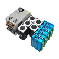 5-Achsen Closed Loop Schrittmotor Kit mit Nema 23 Motor, Schrittmotor Treiber und Netzteil