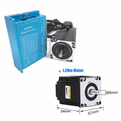 Nema 23 Closed Loop Schrittmotor Kit 57HB250 + HB8080C + S350-24 mit Motor, Schrittmotor Treiber und Netzteil