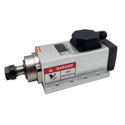 2,2kW 220V/380V Luftgekühlt Spindelmotor & Frequenzumrichter-Kit GDZ80X73-2.2 + H100 ER20 Spannzange, 24000U/min, 400Hz