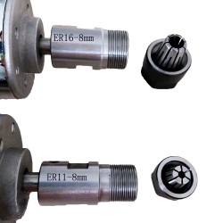 Chinaspindel CNC Luftgekühlt OSP001714 12V/24V 200W 10000 U/min ER11/ER16 Spannzange für kleine Graviermaschinen