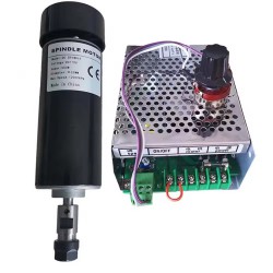 500W CNC Luftgekühlt Spindelmotor Kit OSP001716 110V/220V, 12.000U/min mit Netzteil und 13 ER11-Spannzangen