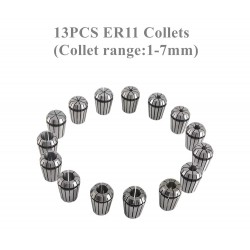 500W CNC Luftgekühlt Spindelmotor Kit OSP001716 110V/220V, 12.000U/min mit Netzteil und 13 ER11-Spannzangen