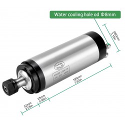 2,2kW 110V/220V/380V wassergekühlter Spindelmotor Bausatz OSP001699 mit Frequenzumrichter + Wasserpumpe + 13 ER20-Spannzangen + Halterung