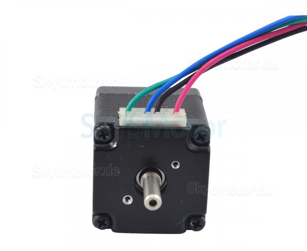 Nema 11 Doppelwellen Schrittmotor 11HS12-0674D 1,8deg 7Ncm 3,75V 4 Drähte
