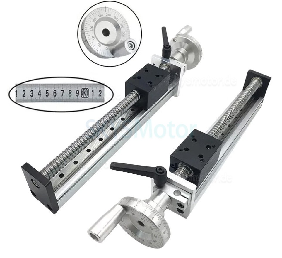 Mini Manuelle Linearf&uuml;hrung DXG6042 CNC Linearmodul mit Handrad