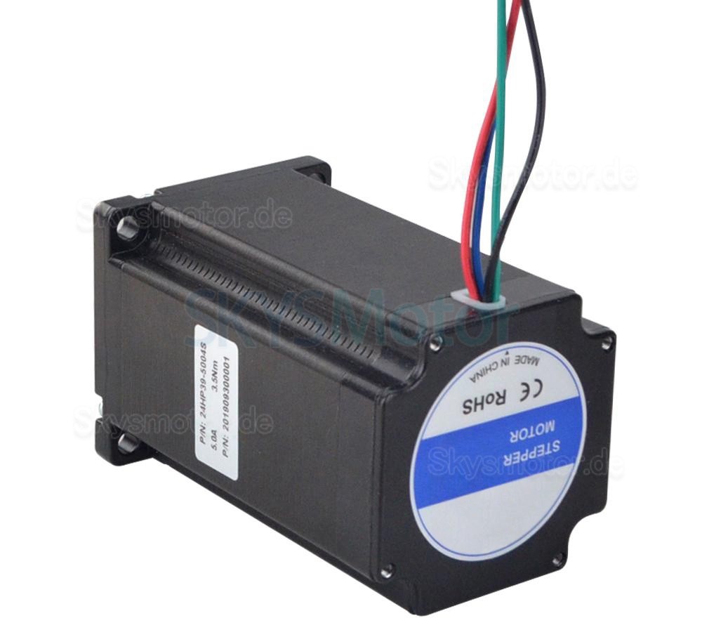Nema 24 Schrittmotor 24HP39-5004S 1,8 Grad 3,5 Nm 5,0A 4 Drähte