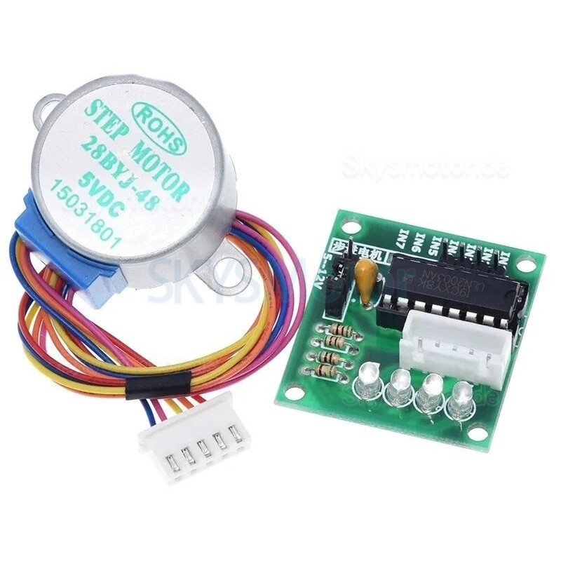5V/12V 28BYJ-48 Permanentmagnet Getriebe Schrittmotor + ULN2003 Schrittmotortreiberplatine