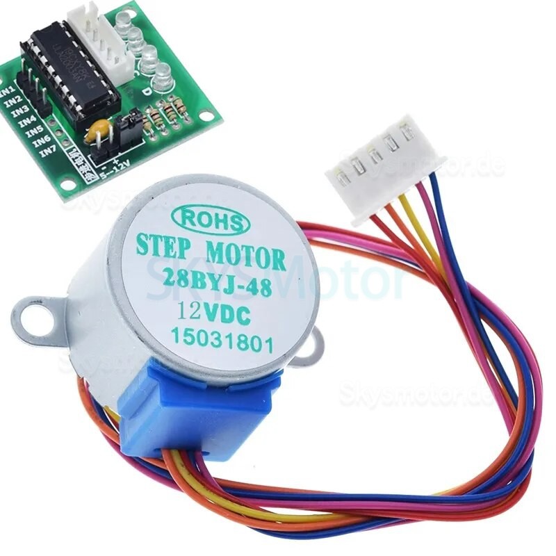 5V/12V 28BYJ-48 Permanentmagnet Getriebe Schrittmotor + ULN2003 Schrittmotortreiberplatine