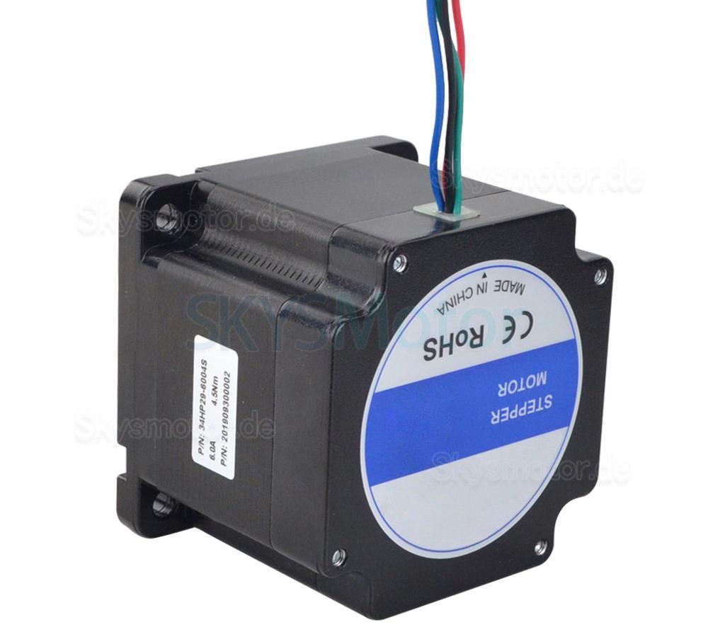Nema 34 Schrittmotor 34HP29-6004S 1,8 Grad 4,5 Nm 6,0 A 4 Drähte