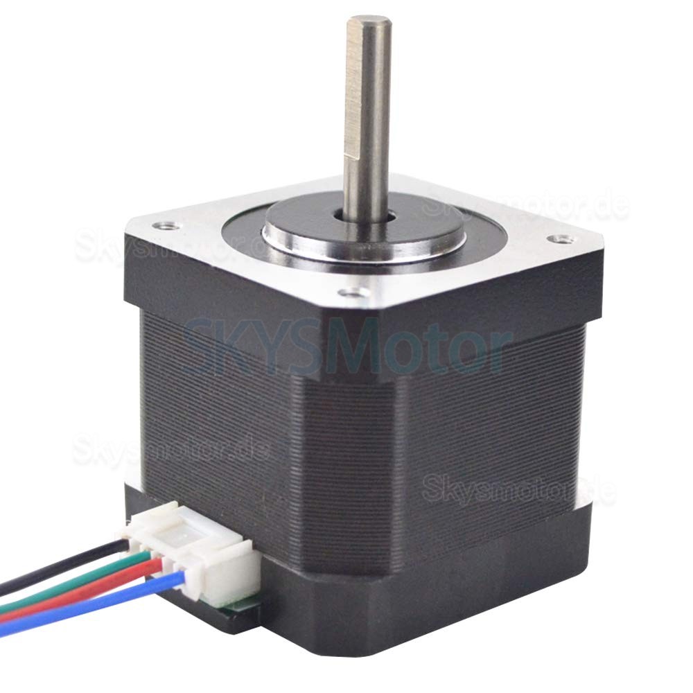Nema 17 Schrittmotor 17HS15-1504S-X1 45Ncm 12V 1,5A 4 Drähte mit 1m Kabel und Stecker