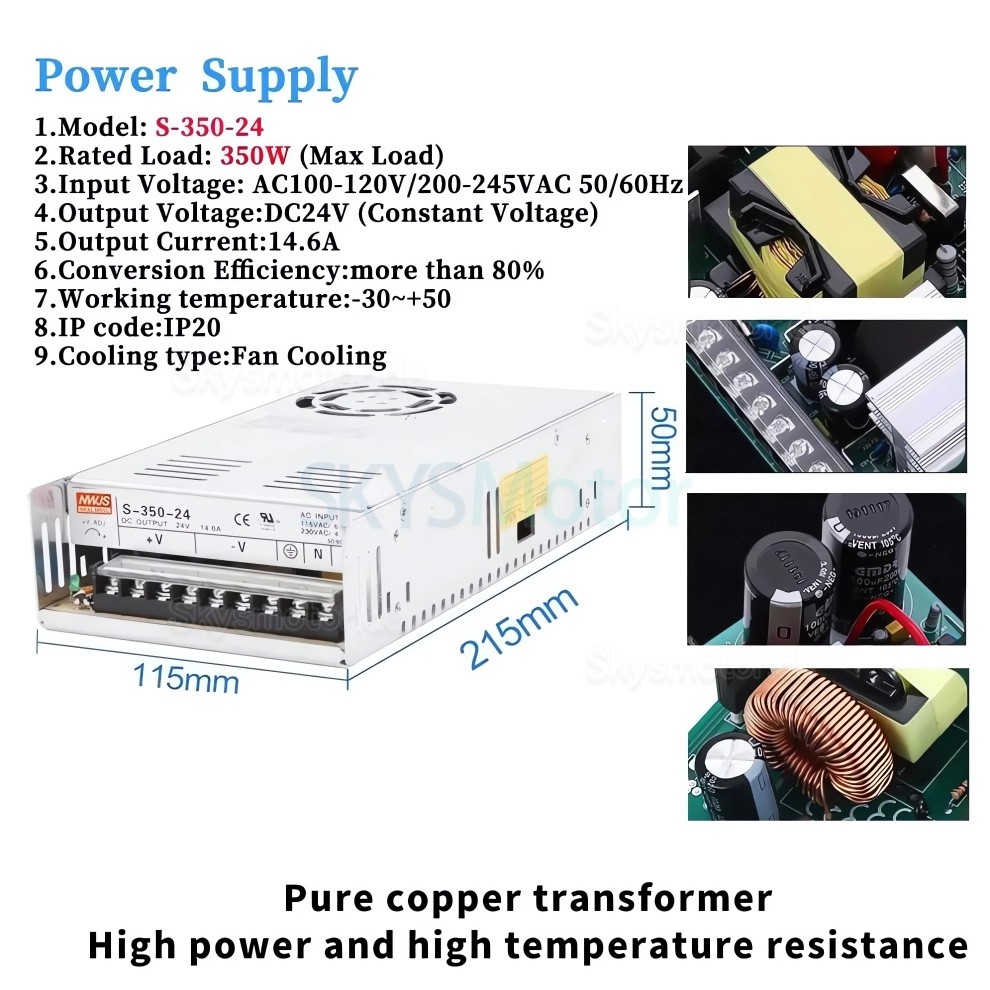 5-Achsen Closed Loop Schrittmotor Kit mit Nema 23 Motor, Schrittmotor Treiber und Netzteil 5-Achsen Closed Loop Schrittmotor Kit mit Nema 23 Motor, Schrittmotor Treiber und Netzteil