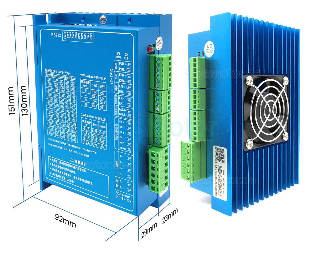 NEMA 34 Closed Loop Schrittmotor Kit 86HB250 + HBS86H mit Closed Loop Schrittmotor + Schrittmotor NEMA 34 Closed Loop Schrittmotor Kit 86HB250 + HBS86H mit Closed Loop Schrittmotor + Schrittmotor