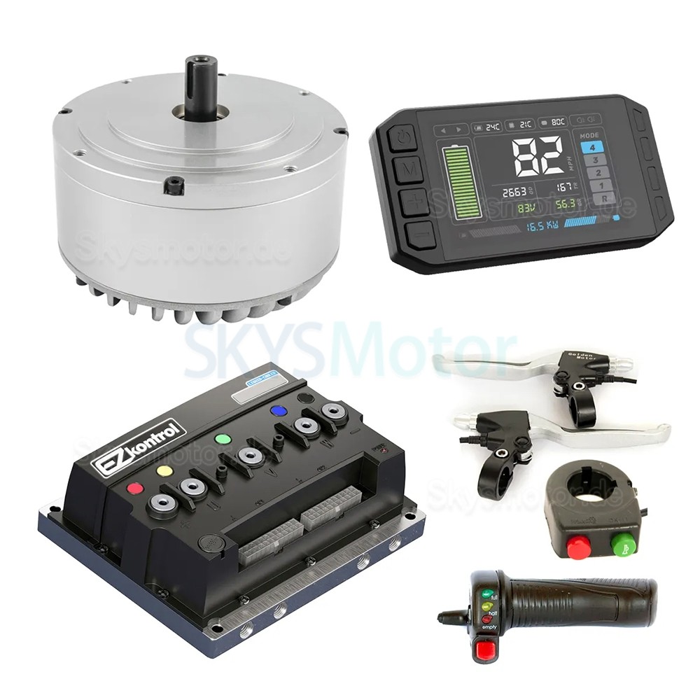48V/72V 3KW Bürstenloser Radnabenmotor + Controller Kit HPM3000A-EZ-A48400-kit Für Elektrofahrräder, Mountainbikes und Motorräder