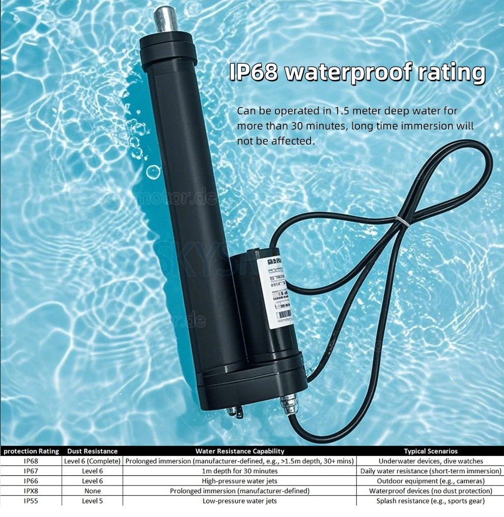 IP68-tauglicher Elektrischer Linearantrieb BST-YF-FS 12V, Motorisierter Linearantrieb für die industrielle Automatisierung IP68-tauglicher Elektrischer Linearantrieb BST-YF-FS 12V, Motorisierter Linearantrieb für die industrielle Automatisierung