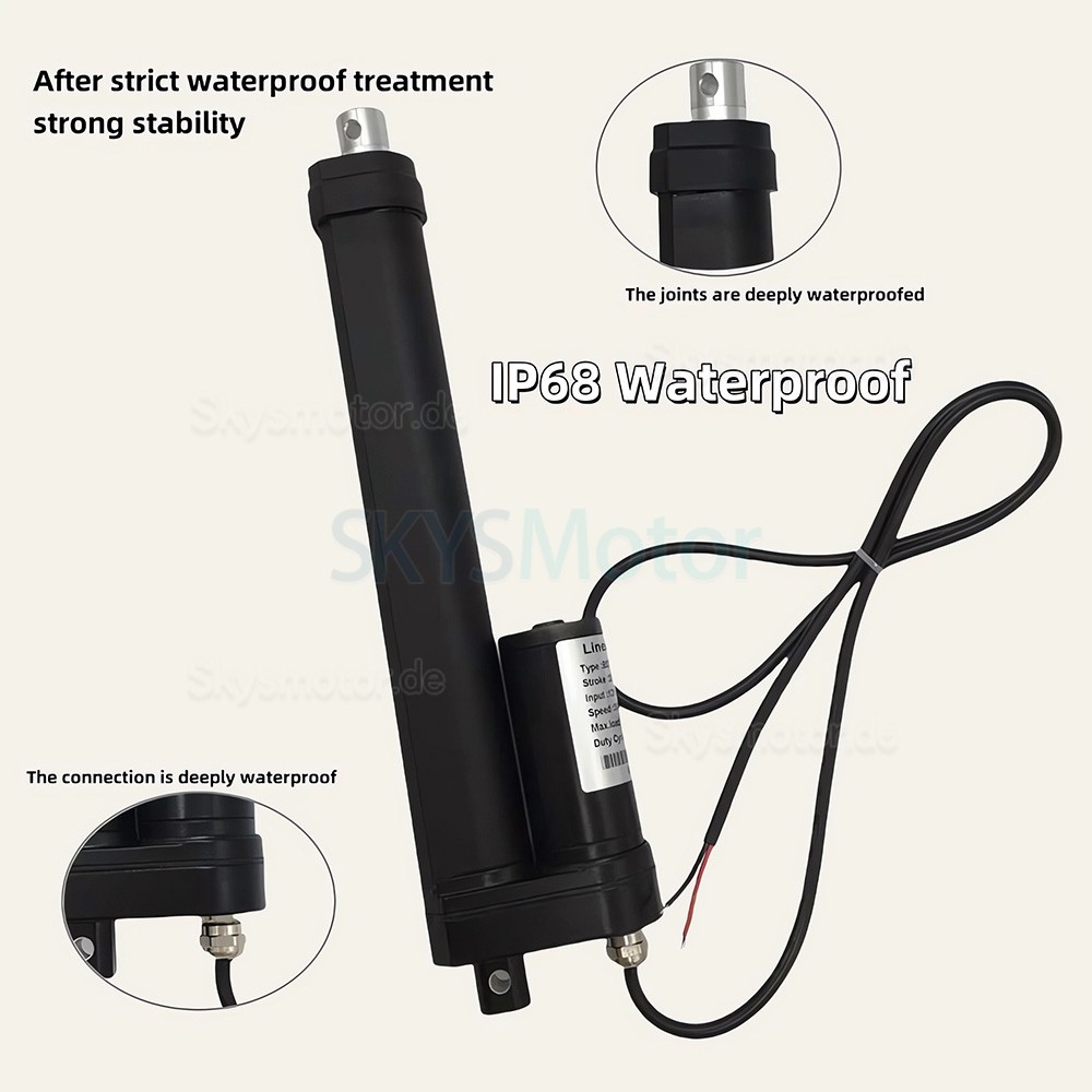 IP68-tauglicher Elektrischer Linearantrieb BST-YF-FS 12V, Motorisierter Linearantrieb für die industrielle Automatisierung IP68-tauglicher Elektrischer Linearantrieb BST-YF-FS 12V, Motorisierter Linearantrieb für die industrielle Automatisierung
