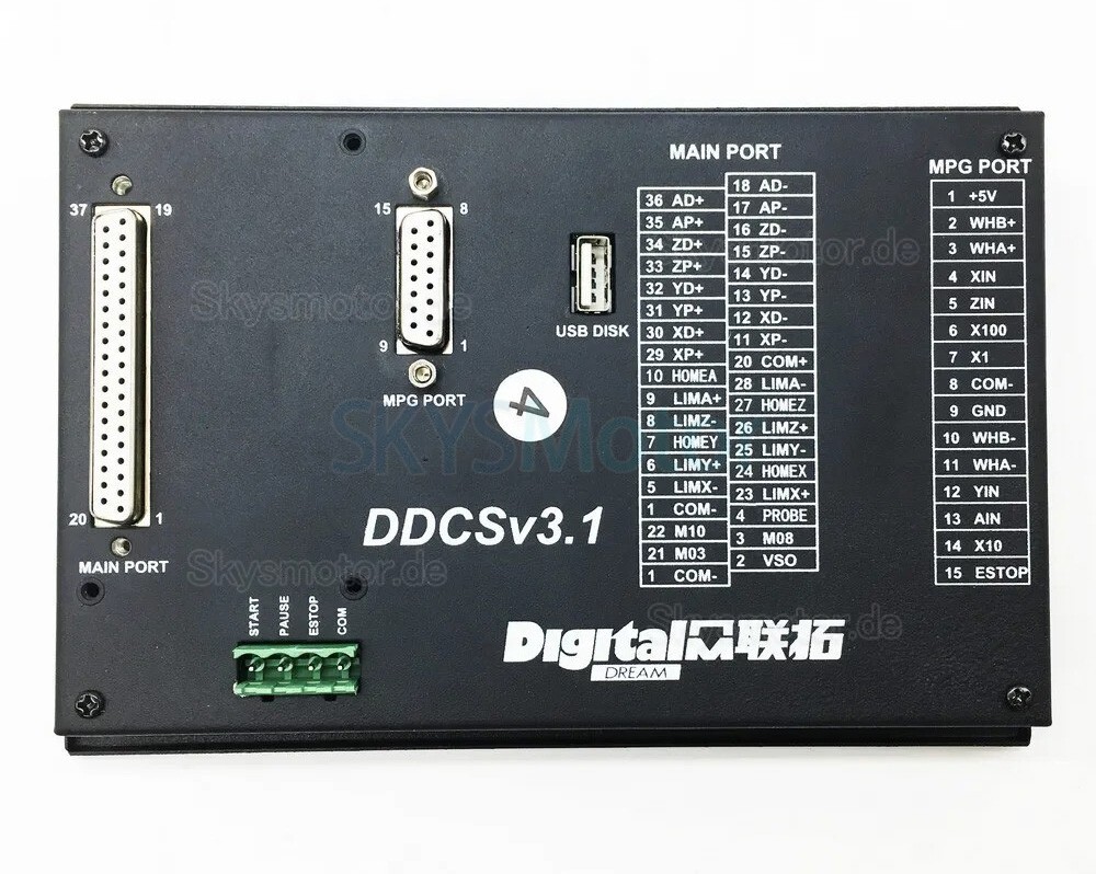 CNC-Steuerungen DDCS V3.1 3-Achsen / 4-Achsen Elektronische numerische Standalone-Steuerung