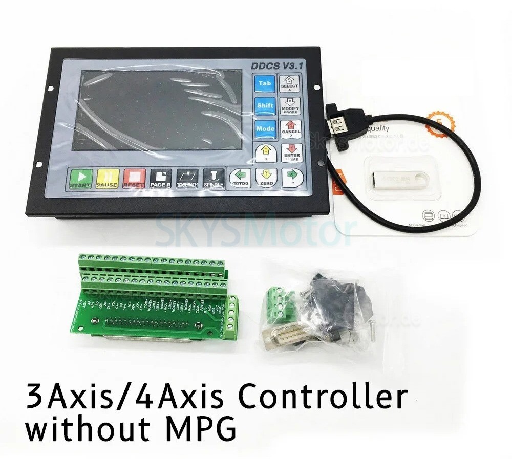CNC-Steuerungen DDCS V3.1 3-Achsen / 4-Achsen Elektronische numerische Standalone-Steuerung